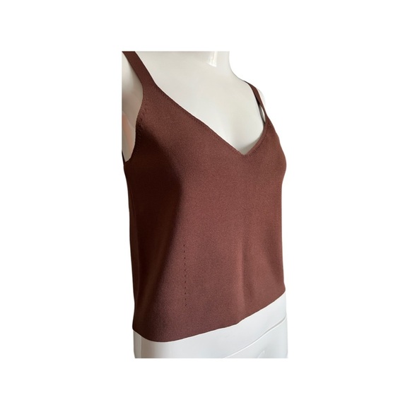ALIZA CAMI KNIT TANK CHOCOLATE - Picture 4 of 7